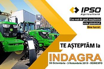 IPSO AGRICULTURĂ ADUCE LA INDAGRA 2019 UTILAJE PERFORMANTE