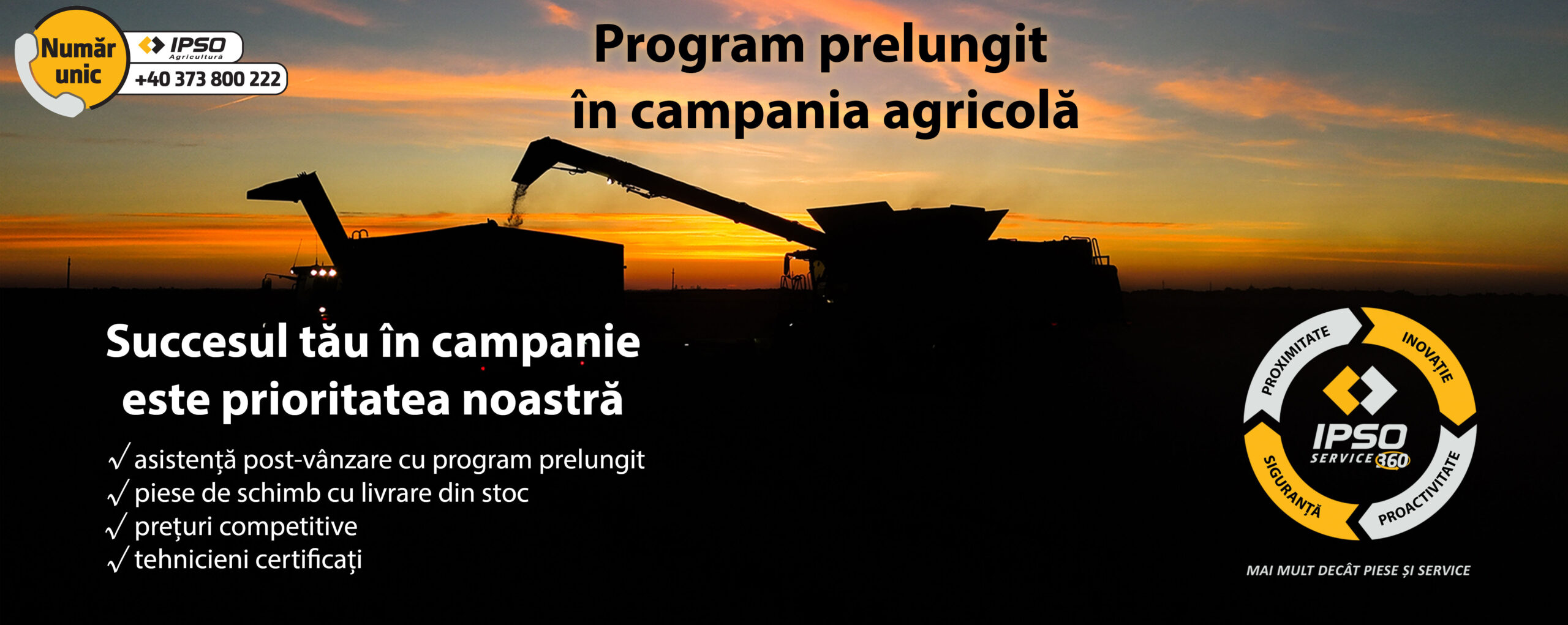 Program prelungit in campania agricola