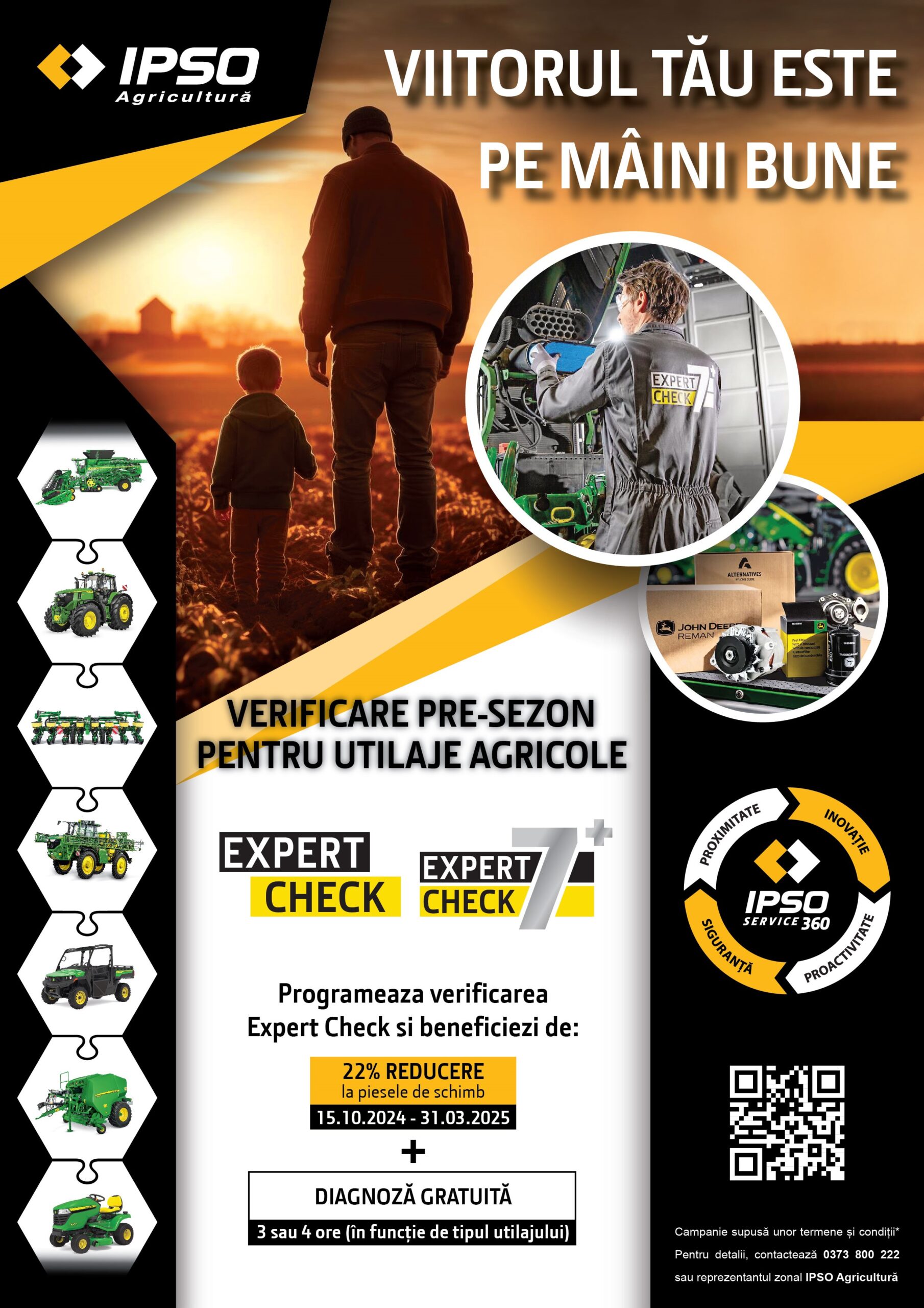 EXPERT CHECK – VERIFICARE PRESEZON PENTRU UTILAJE AGRICOLE