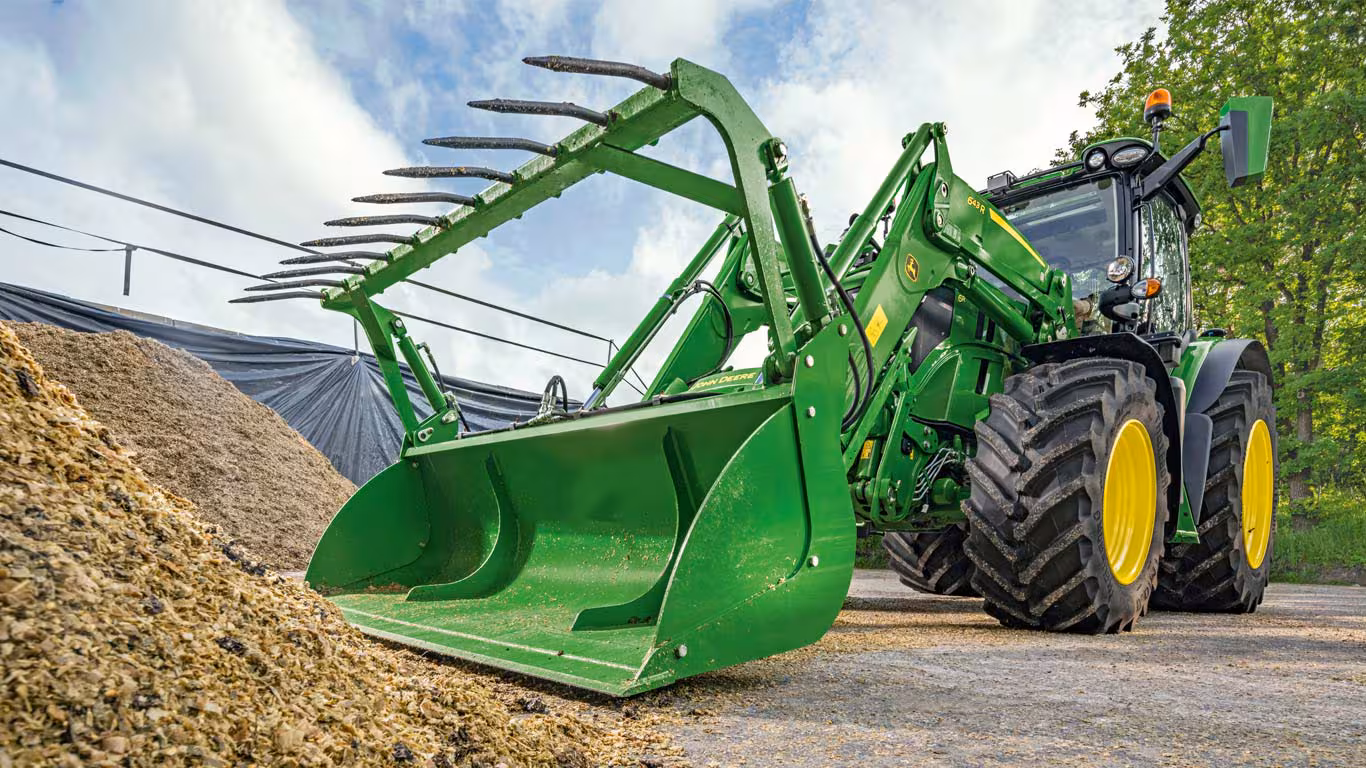 Incarcatoare frontale John Deere revenire in pozitie Ipso